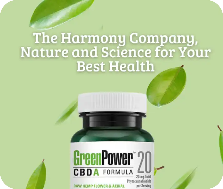 Bottle of GreenPower 20 from Harmony Company